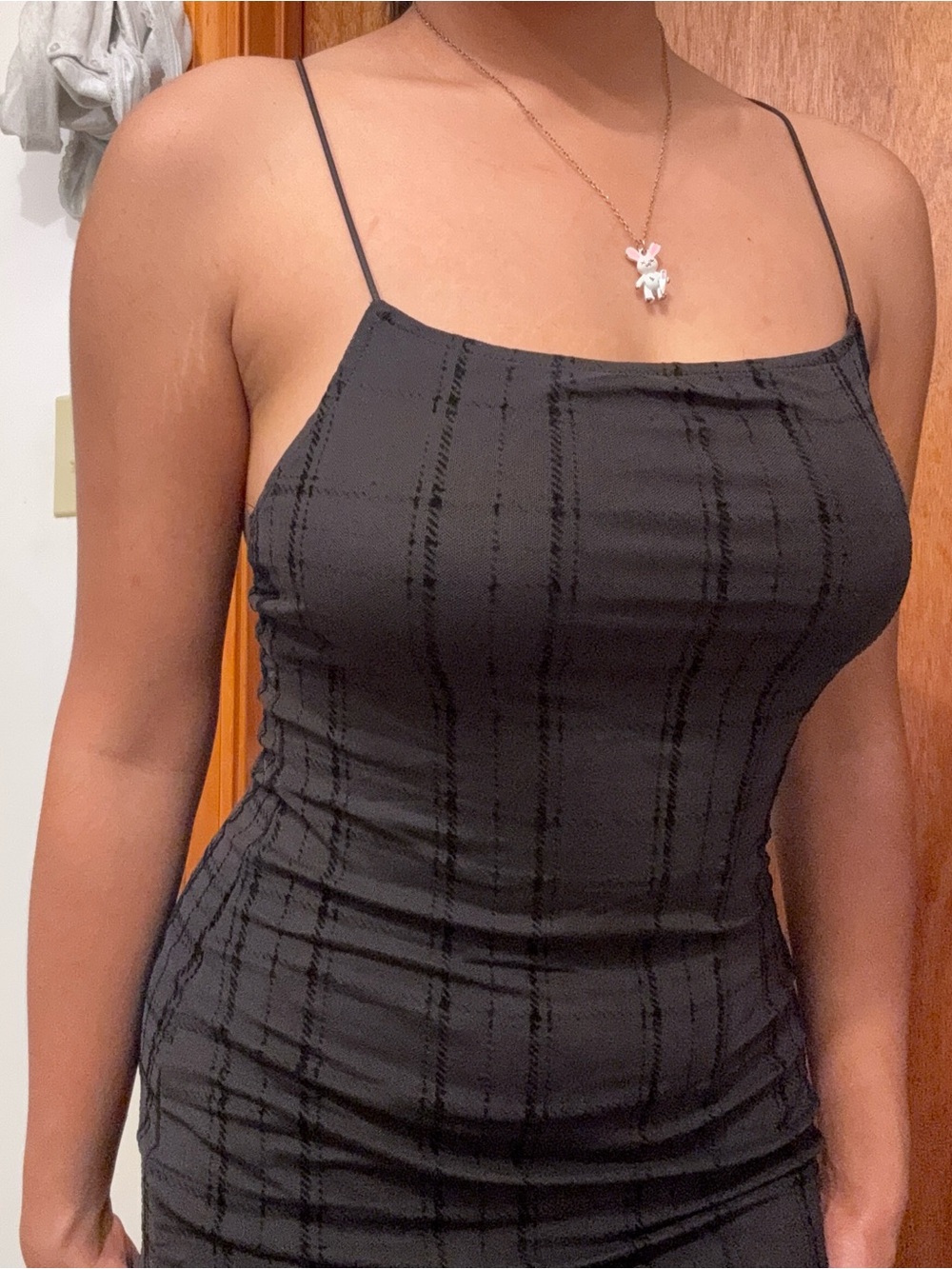 H&M Divided Black Fitted Mini Dress S